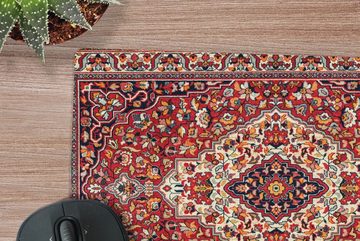 MuchoWow Mauspad Persische Teppiche - Teppiche - Muster - Rot (1-St), Gaming, Mousepad, Büro, 27x18 cm, Mausunterlage