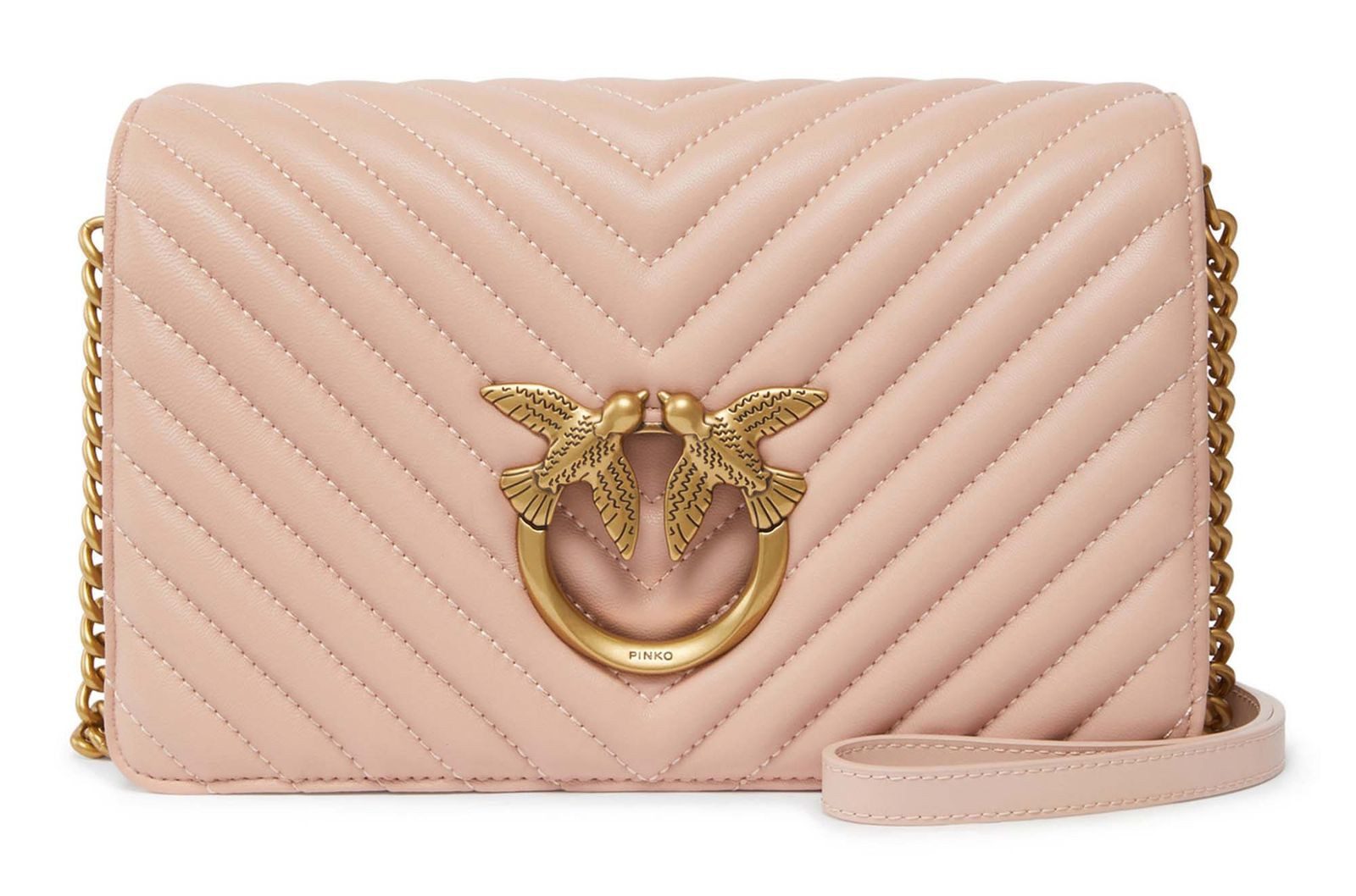 PINKO Umhängetasche Classic Sheep Nappa Chevron, aus echtem Schafsleder