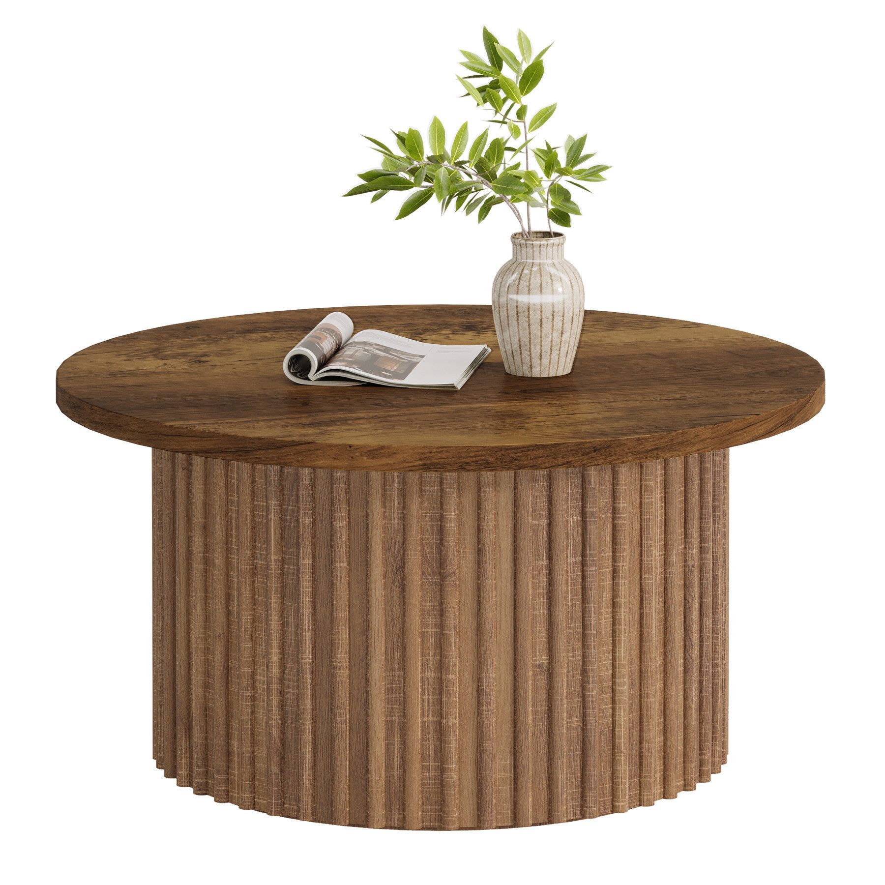 Tribesigns Couchtisch 80cm runder Beistelltisch mit günstig online kaufen