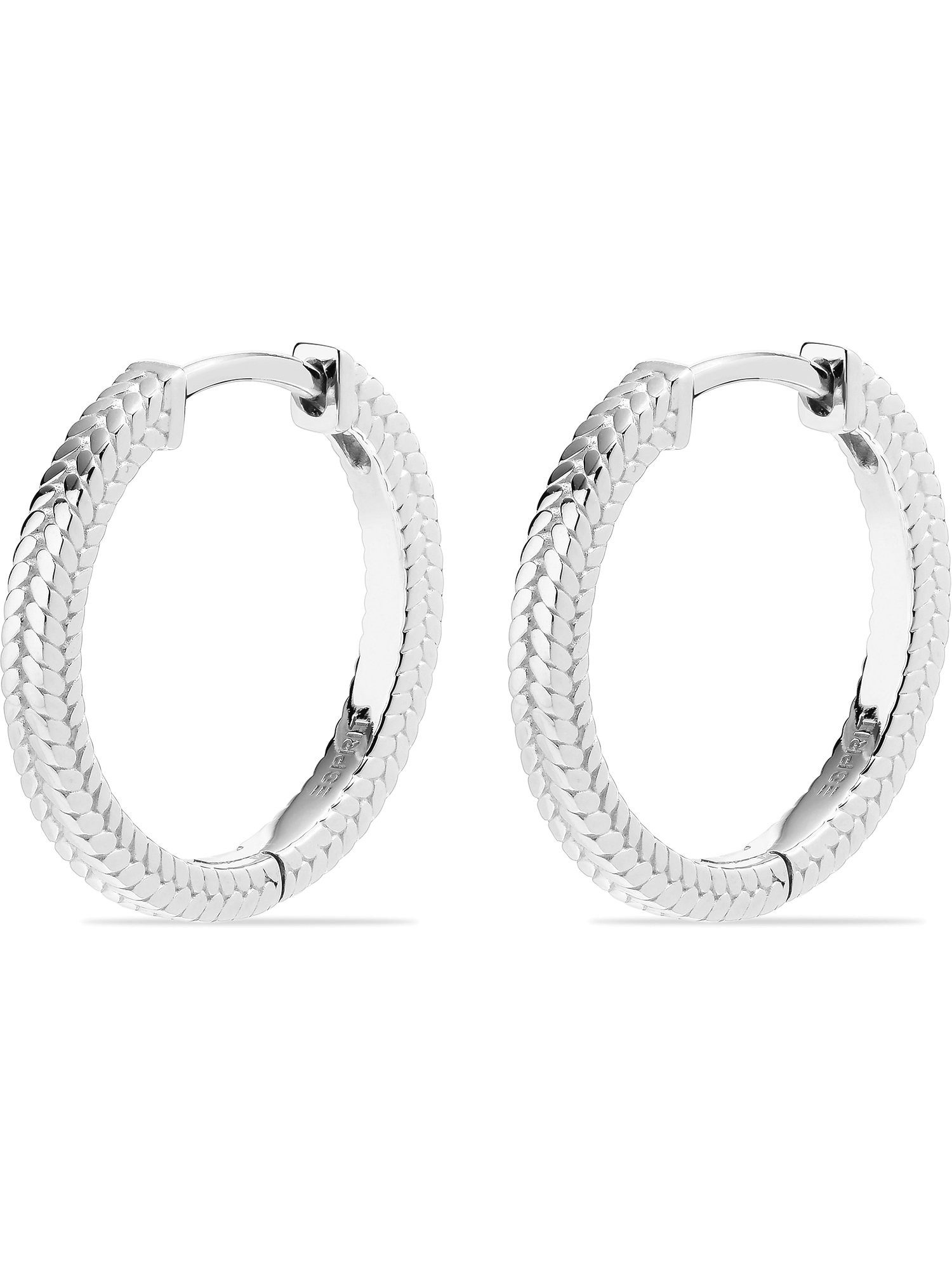 Esprit Paar Серьги-кольца ESPRIT Damen-Creolen 925er Silber (Paar), PURE BRAID