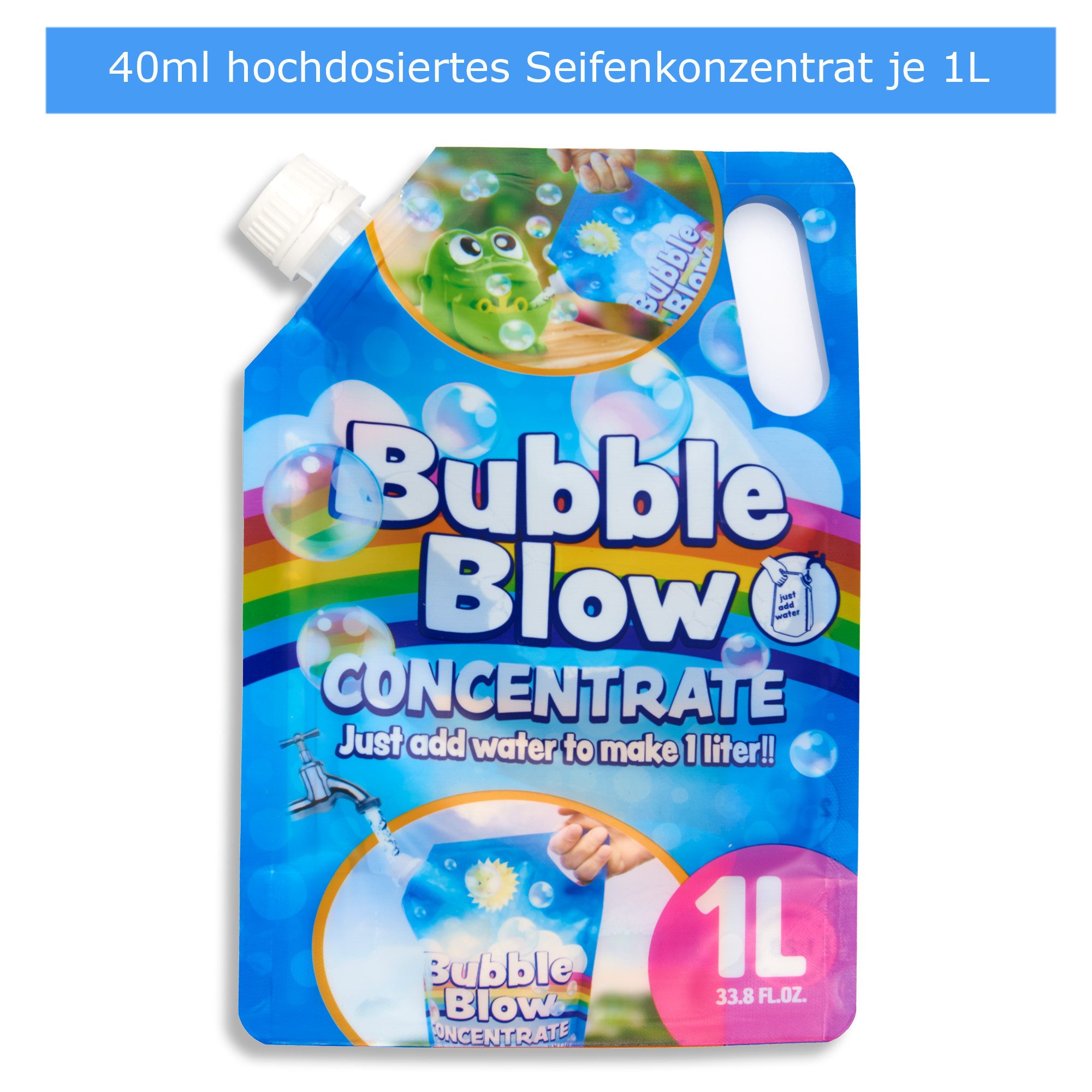 Smart-Planet Seifenblasenspielzeug Seifenblasen Konzentrat für 3L Flüssigkeit selber mischen, Zum selber Mischen, Für alle Seifenblasenprodukte