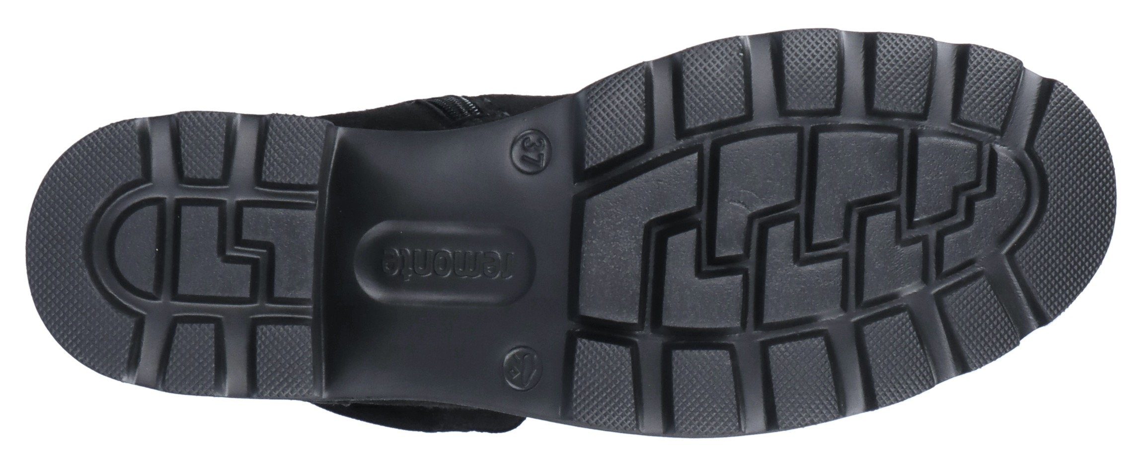 schwarz praktischem mit Innenreißverschluss, XS-Schaft Remonte Stiefel