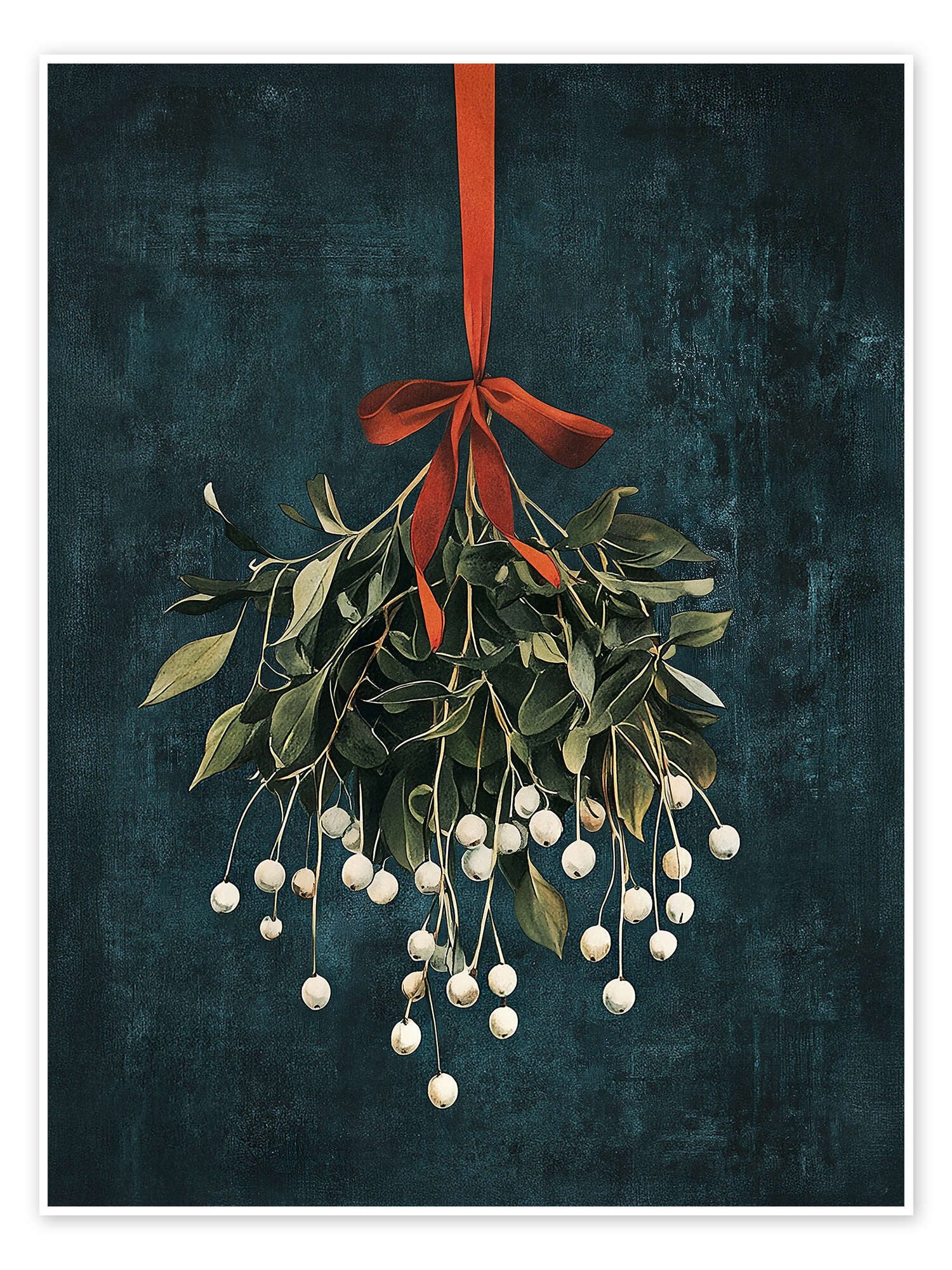 Posterlounge Wandbild Weihnachtsmistel, Olga Telnova, erhältlich als Poster, Leinwandbild, Wandsticker oder Acrylglasbild