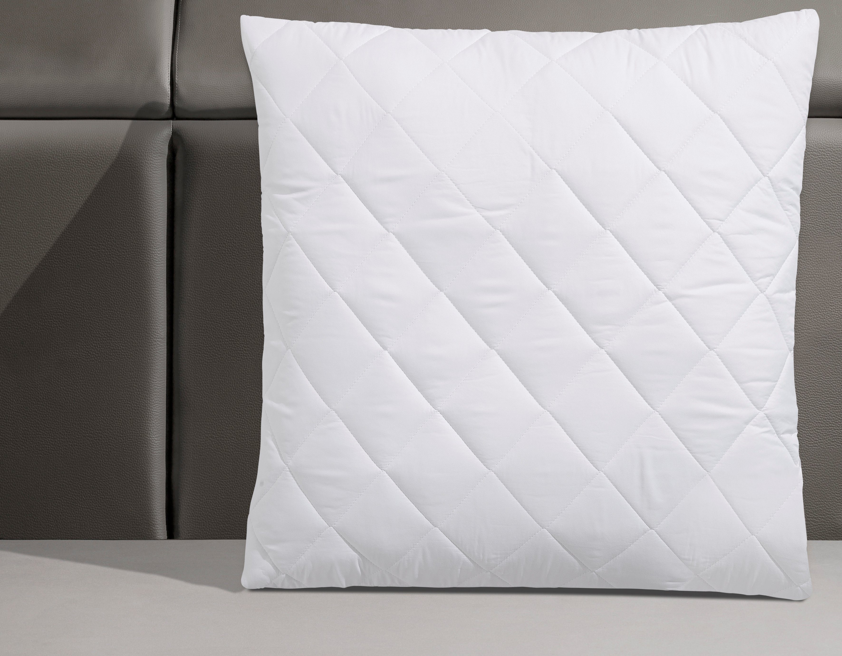 OTTO home Microfaserkissen Microlux Kopfkissen 40x80 cm, 80x80 cm, Füllung: 3D-Faserbällchen, Bezug: Microfaser-Feinbatist samtweich, Seitenschläfer, Rückenschl – Bild 2 von 5