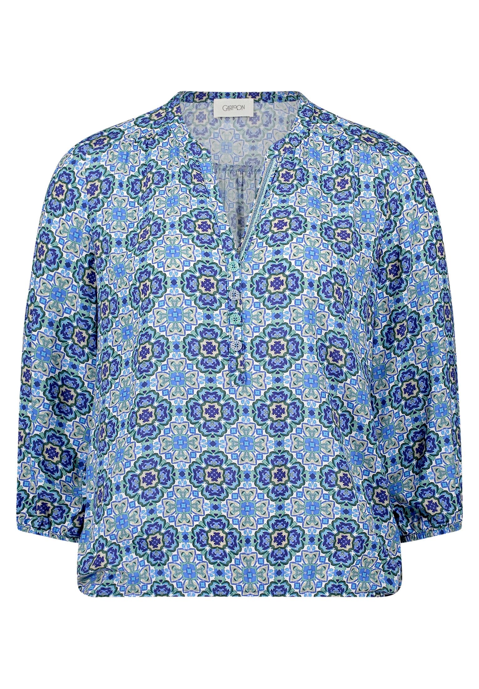 Cartoon Schlupfbluse Damen mit Muster