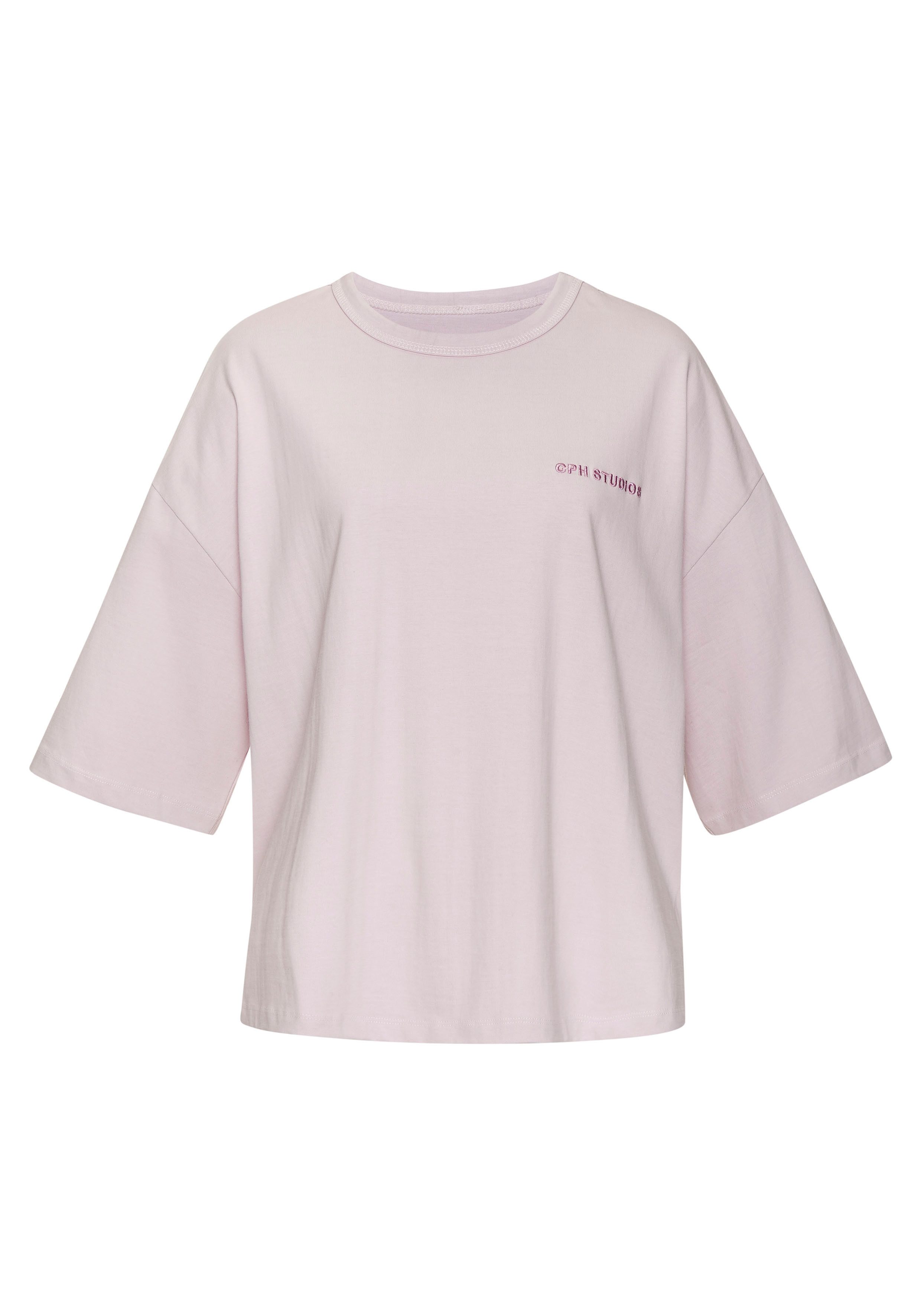 Copenhagen Studios Oversize-Shirt mit hochwertiger Logostickerei günstig online kaufen