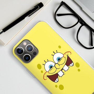 DeinDesign Handyhülle Spongebob Schwammkopf Offizielles Lizenzprodukt Kindheit, Apple iPhone 12 Pro Max Silikon Hülle Bumper Case Handy Schutzhülle