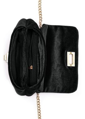 Vivance Handtasche, Mini Bag, Umhängetasche, Kettentasche in Samt-Optik, Schultertasche