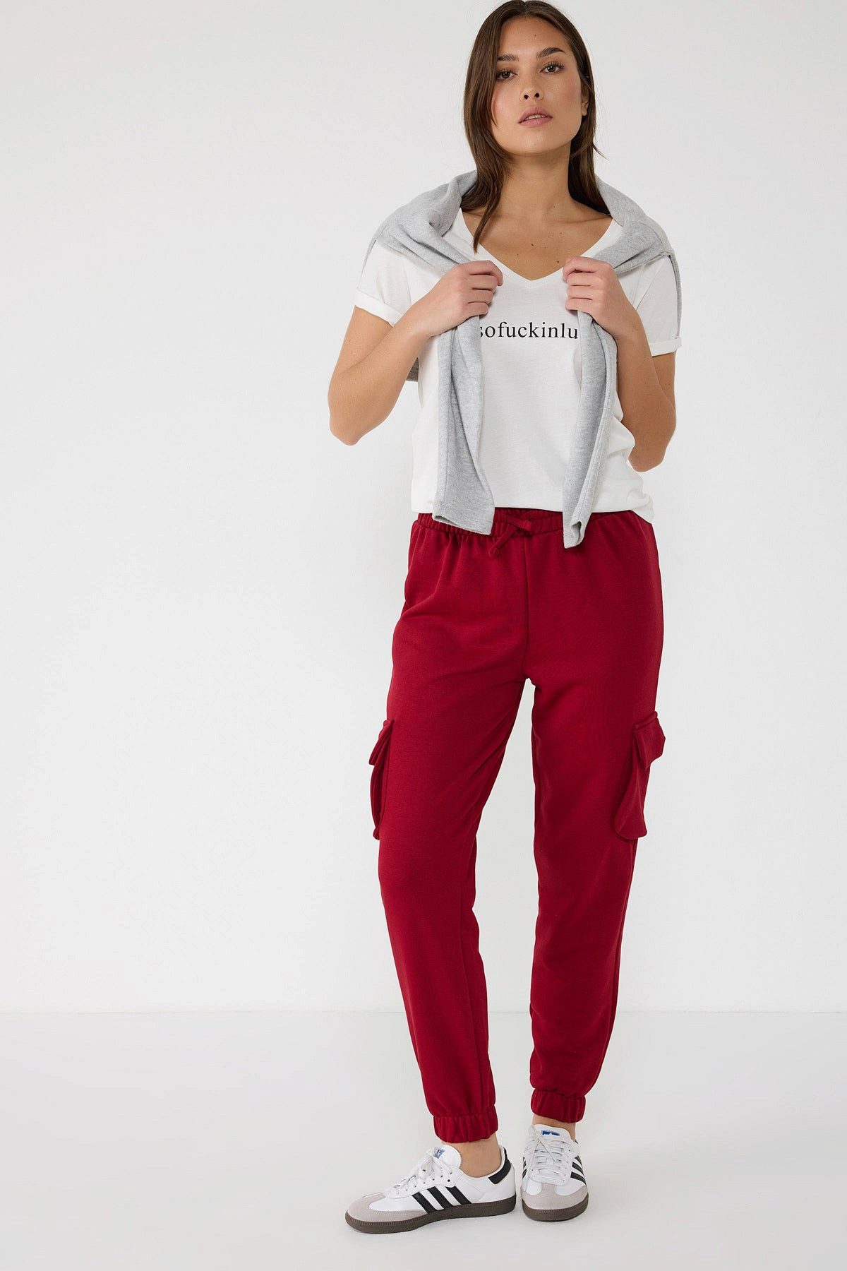 No Matter What Sweatponcho Basic Cargo-Jogginghose günstig online kaufen
