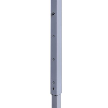 vidaXL Partyzelt Profi-Partyzelt Faltbar mit 4 Seitenwänden 3×3m Stahl Weiß