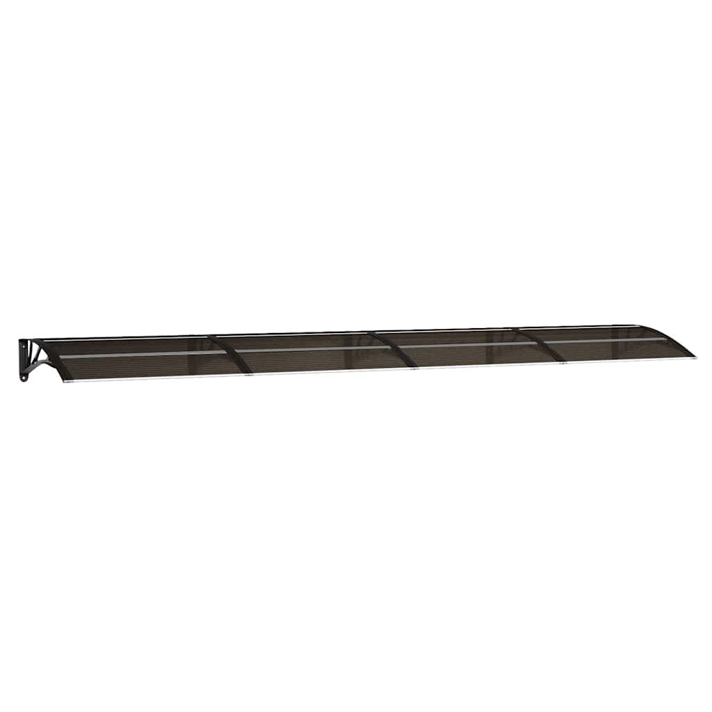 vidaXL Markise Türvordach Schwarz 400x75 cm Polycarbonat (1-St)