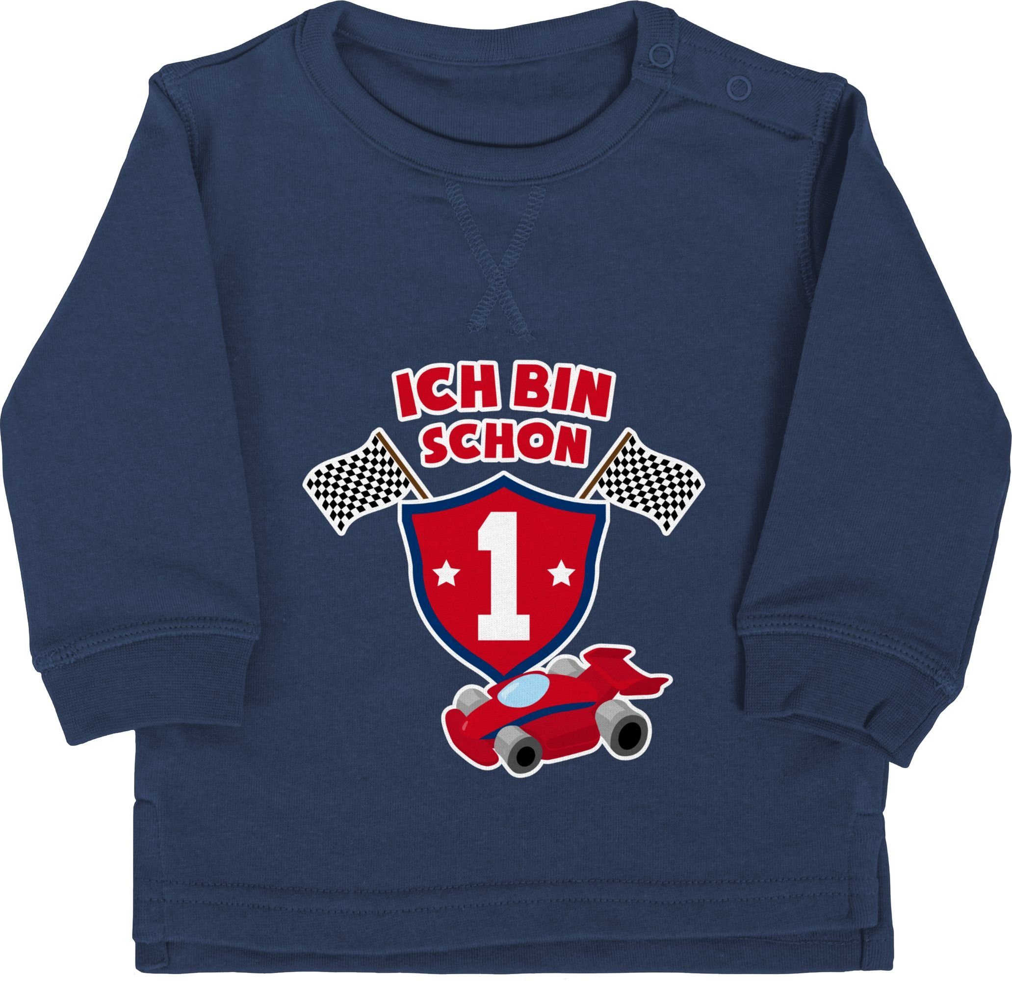 Shirtracer Sweatshirt »Ich bin schon eins Rennauto - 1. Geburtstag - Baby  Pullover« pullover ich bin schon 1 - babypullover erster geburtstag - pulis  one online kaufen | OTTO