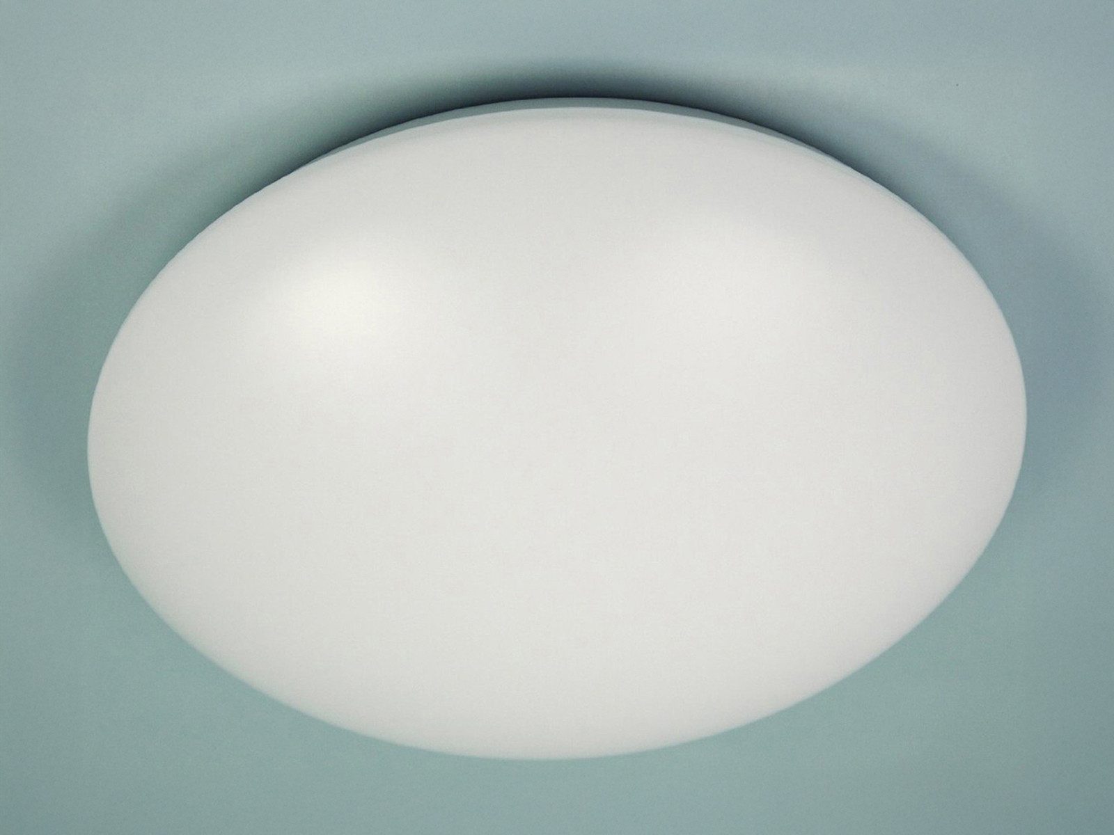 niermann LED Deckenleuchte ultra-flach, Badlampe Decke, Ø 29cm, dimmbar, LED wechselbar, Warmweiß, kleine Deckenlampe minimalistisch, Badezimmerlampe Decke & E27 LED