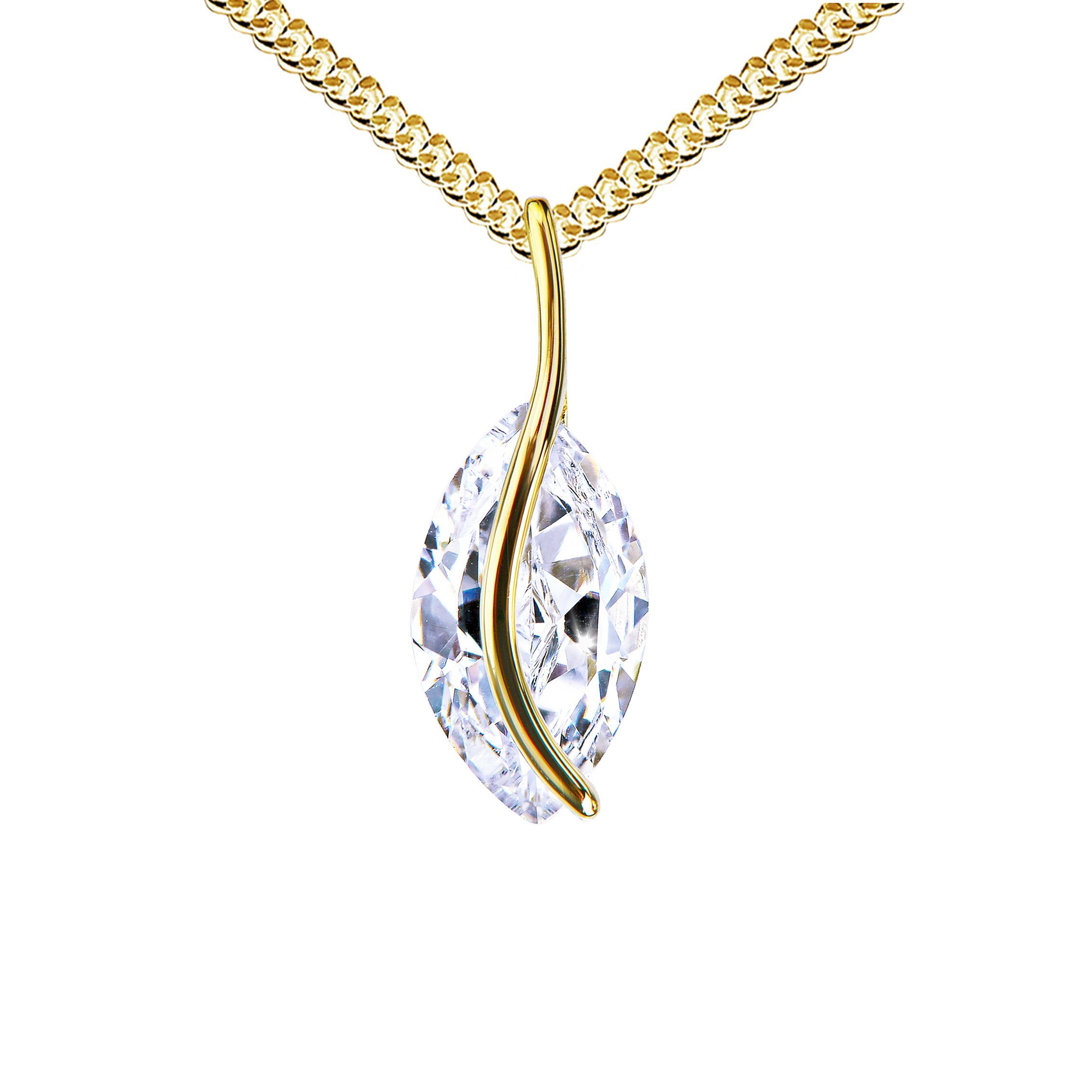 Kette mit Anhänger Zikonia Anhänger 333 Gold - Made in Germany