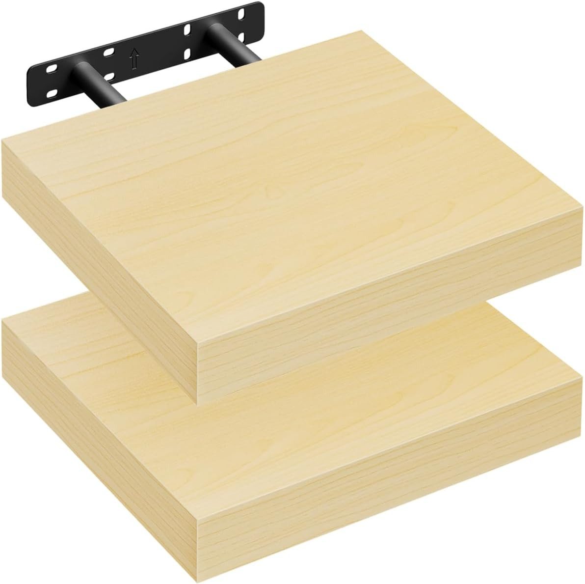 Woltu Wandregal, 2er-Set Wandboard CD DVD Regal Bücherregal Holz Board günstig online kaufen