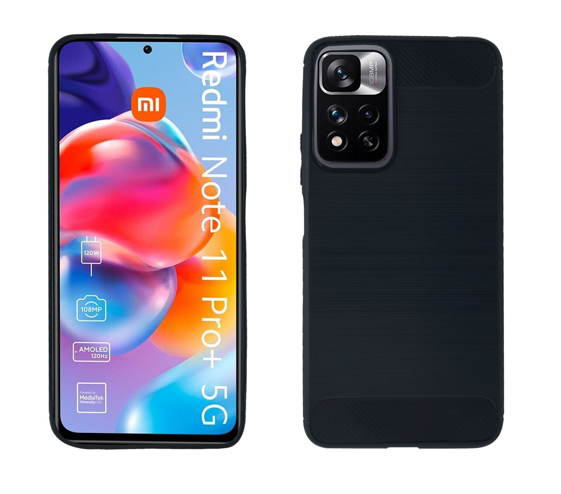 cofi1453 Handyhülle Bumper für XIAOMI REDMI NOTE 11 PRO PLUS 5G 6,67 Zoll, Case Cover Schutzhülle Bumper
