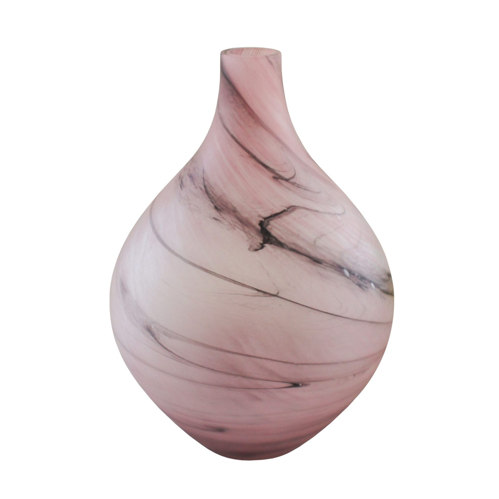 Dekovase Glasvase Smoke Rosa