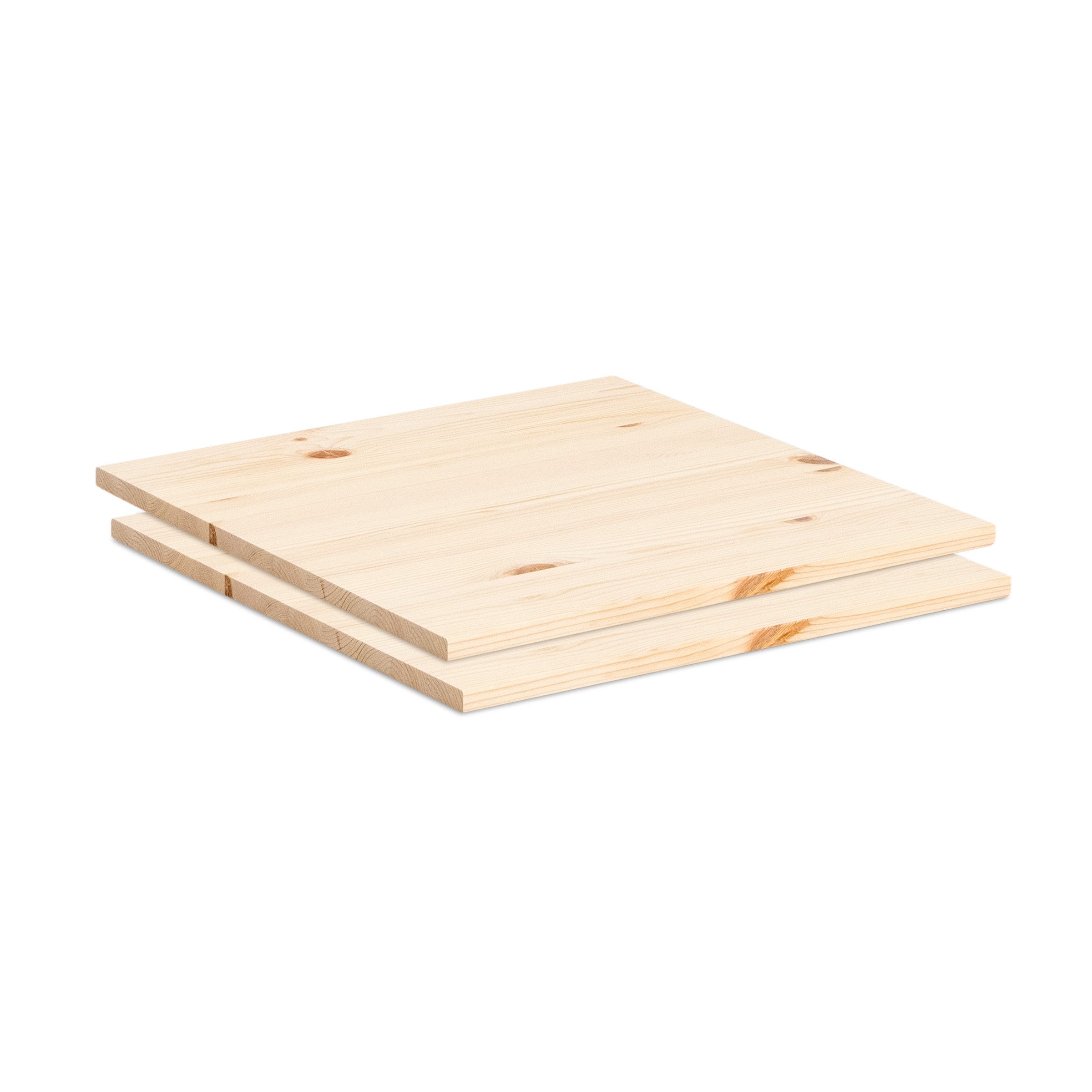 Ehrenkind Einlegeboden für Kleiderschrank Linia (2 Einlegeböden, 50 cm Kiefer Natur), Flexibel im Rastersystem positionierbar