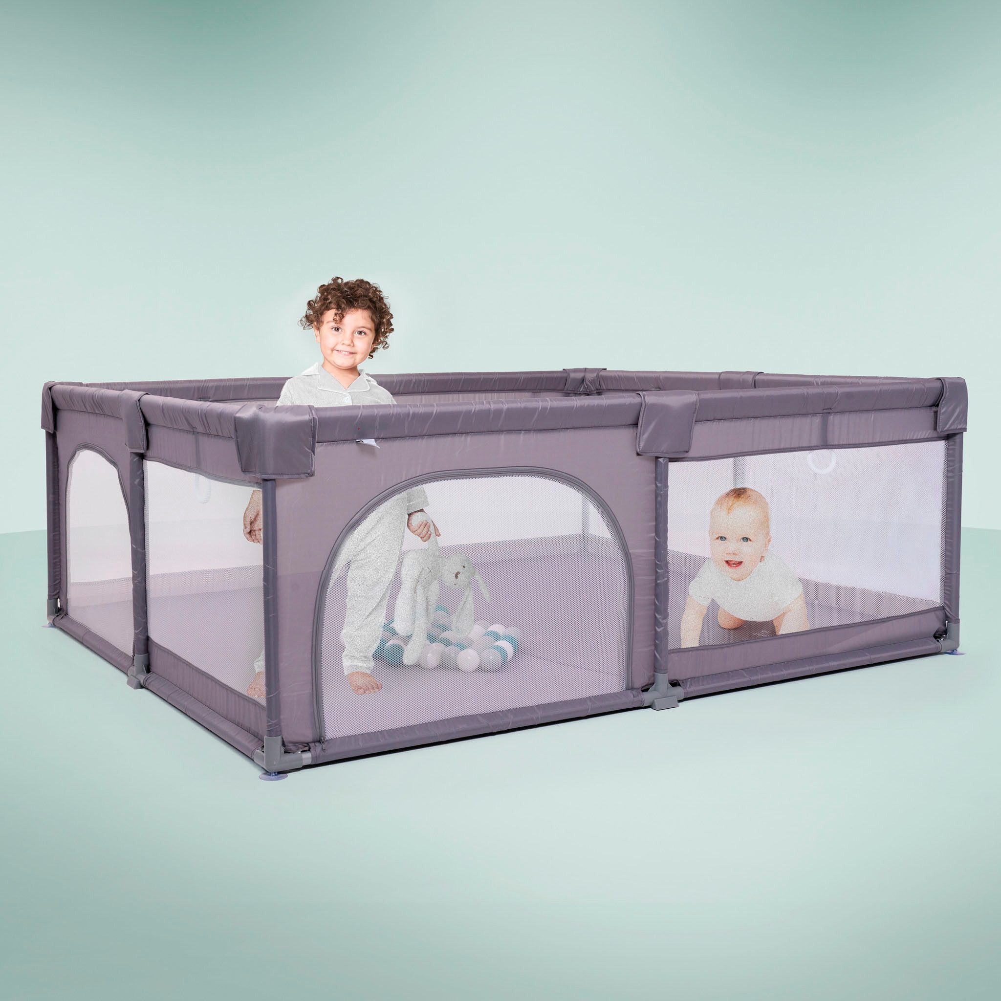 BabyGo Laufgitter Playpark, inklusive 48 Spielbälle günstig online kaufen