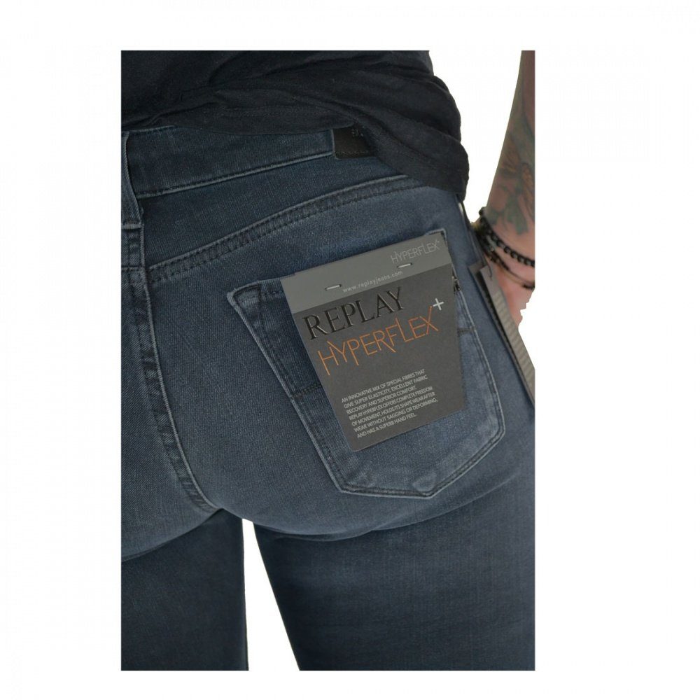 Skinny-fit-Jeans Replay Hyperflex™ LUZ Dunkelblau