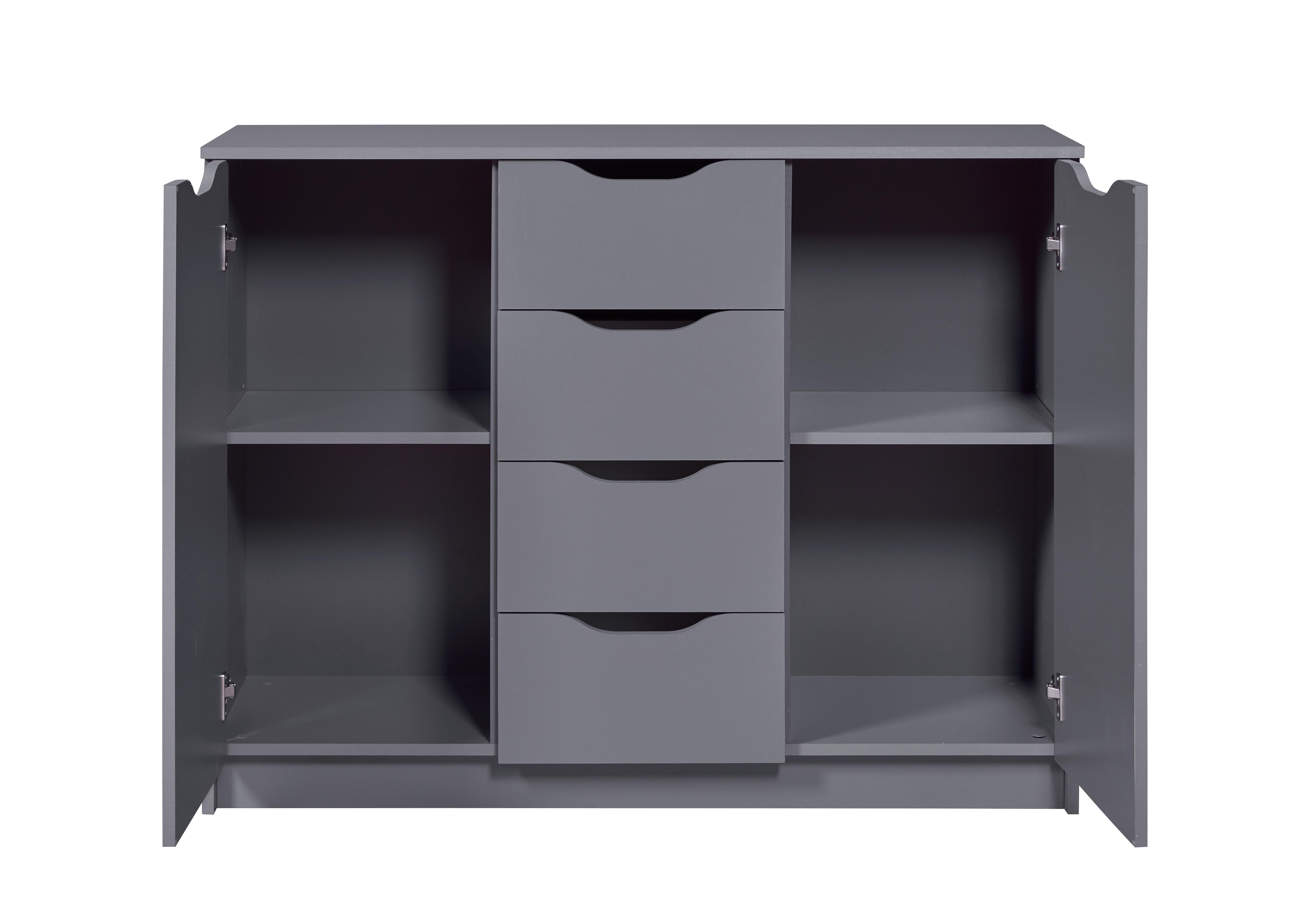 Inter Link Kommode Silenzia 2T4S, kratzfest, viel stauraum