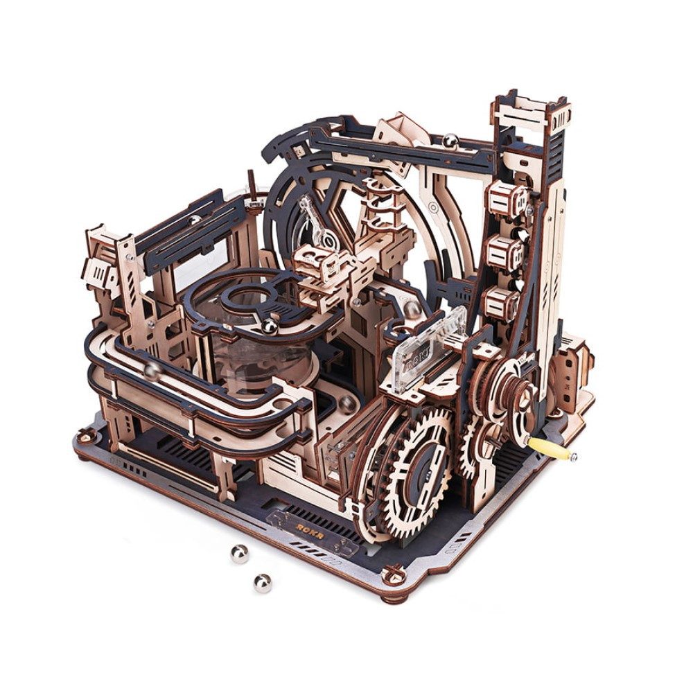 ROKR 3D-Puzzle Murmelbahn / Kugelbahn "Marble Spaceport", 472 Puzzleteile günstig online kaufen