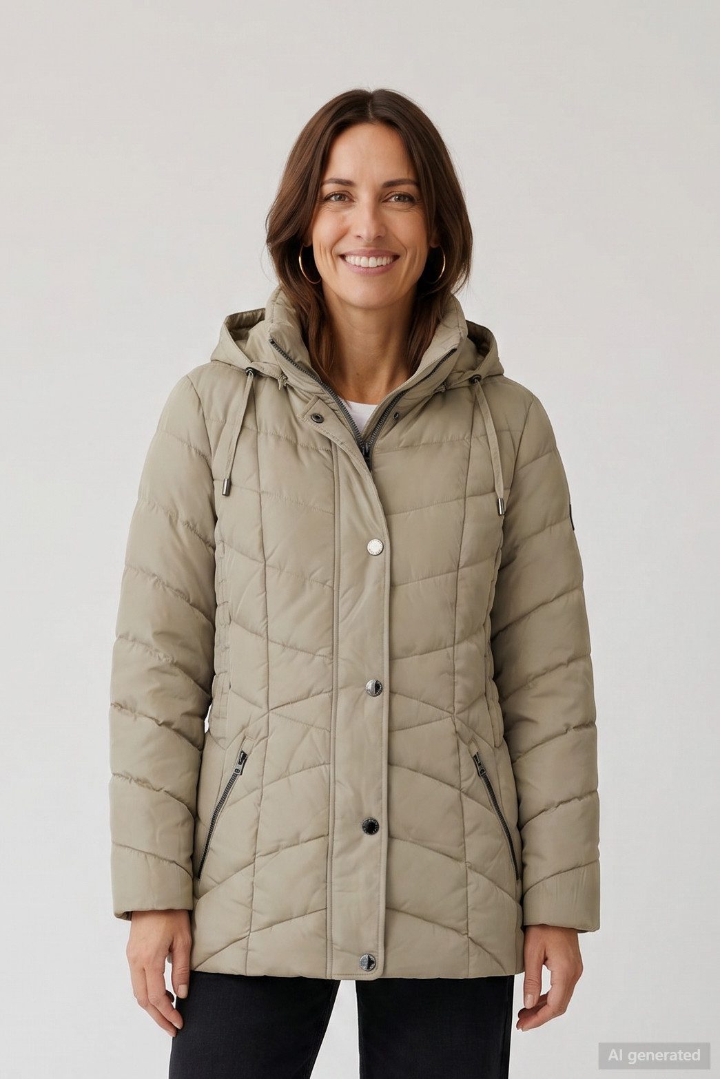 Barbara Lebek Steppjacke wattierte Damenjacke, Herbstjacke oder Übergangsjacke