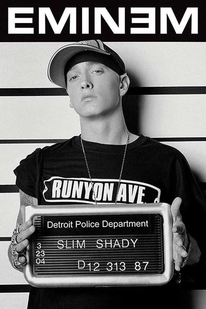 empireposter Poster Eminem - Mugshot - Musikposter Foto rap hiphop - Grösse 61x91,5 cm