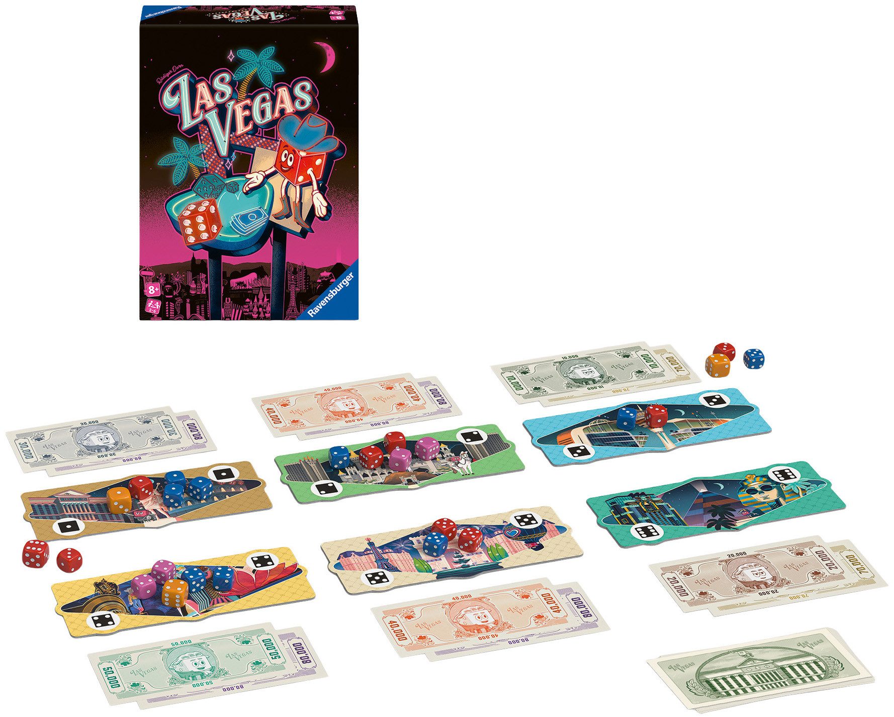 Ravensburger Spiel Las Vegas, Würfelspiel, Made in Europe