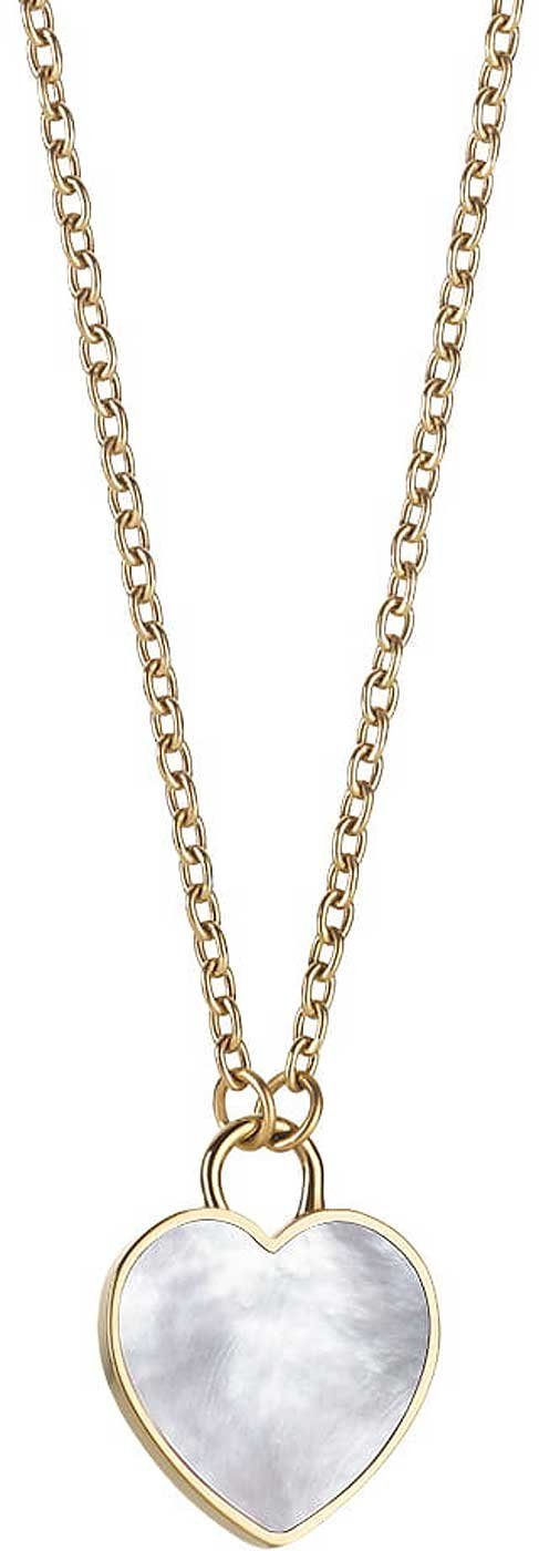 Silberkette Halskette aus Edelstahl mit Herz Anhänger - Bering Jewelry