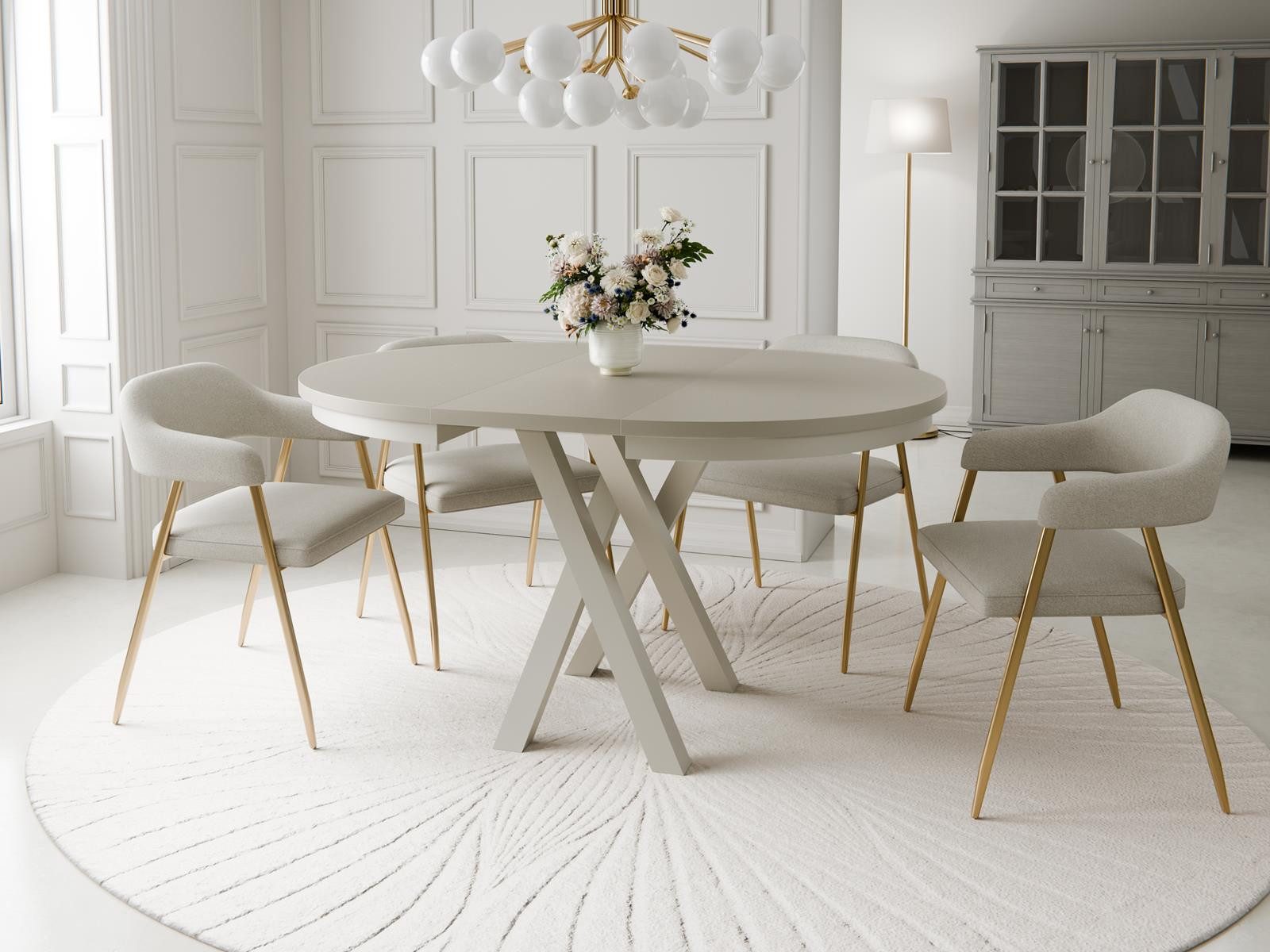 Compleo Esstisch Esszimmer, Modern, Japandi, Industrial - Küchentisch - Run günstig online kaufen