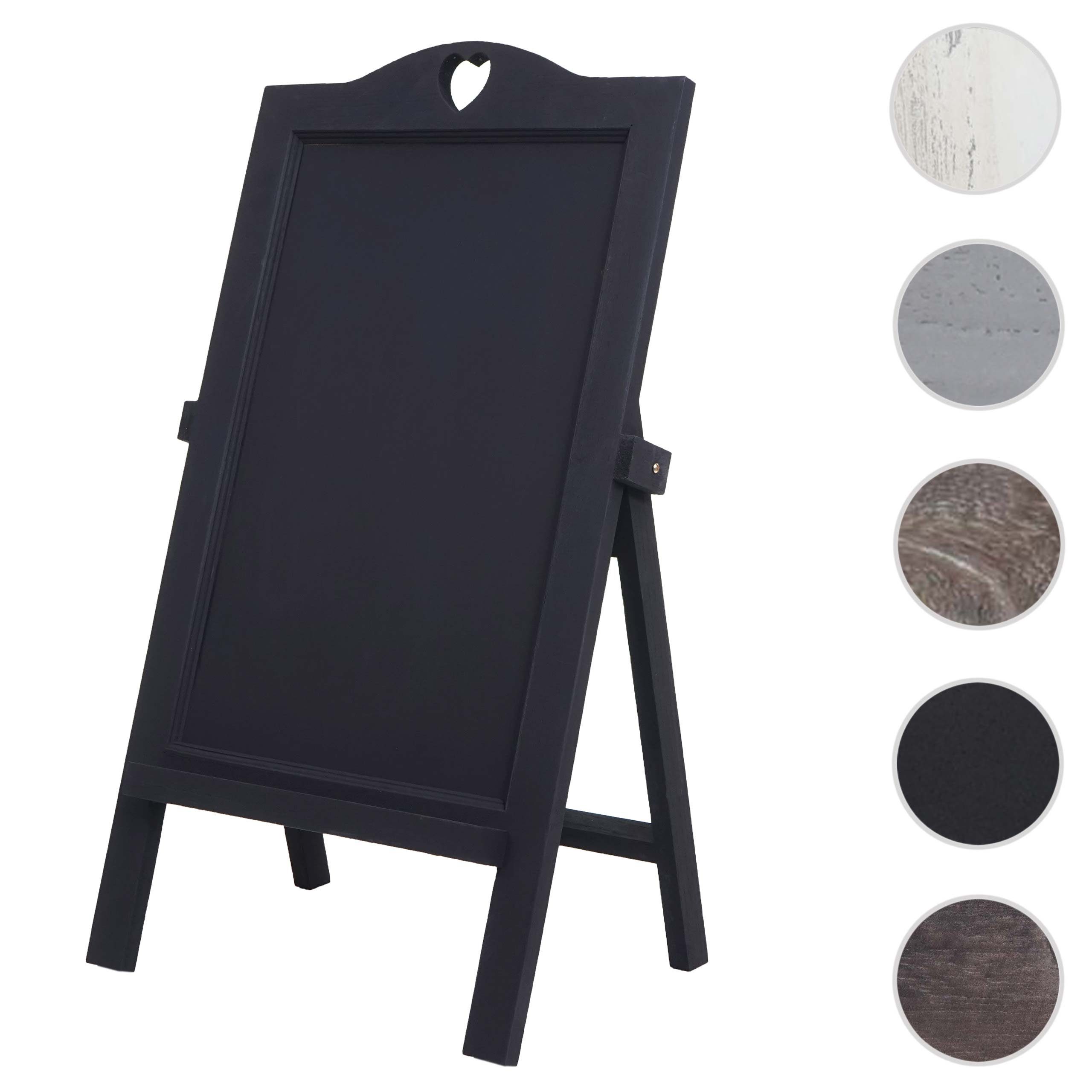 MCW Standtafel MCW-E51, Shabby-Look mit dekorativer Herz-Aussparung und Klappfunktion