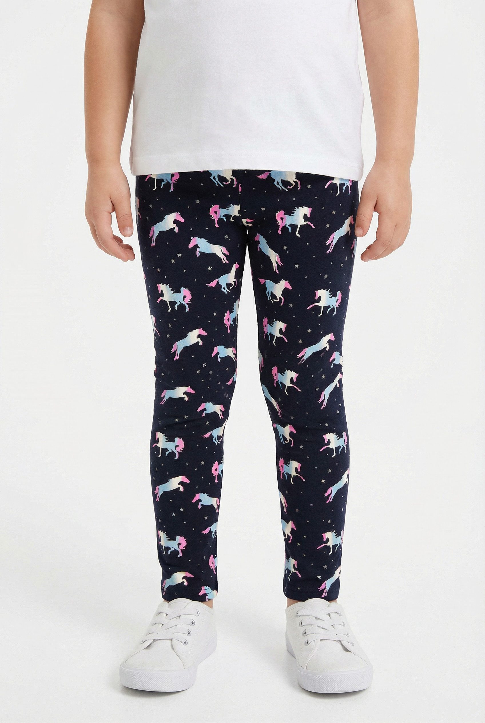 happy girls Strickleggings für kleine Pferde-Fans