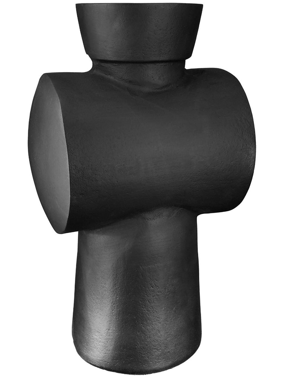 Casablanca by Gilde Dekovase Vase Train, Höhe ca. 32 cm, aus Aluminium, nicht wasserdicht (1 St), Vasenöffnung ca. 9 cm, nur für Dekozwecke geeignet