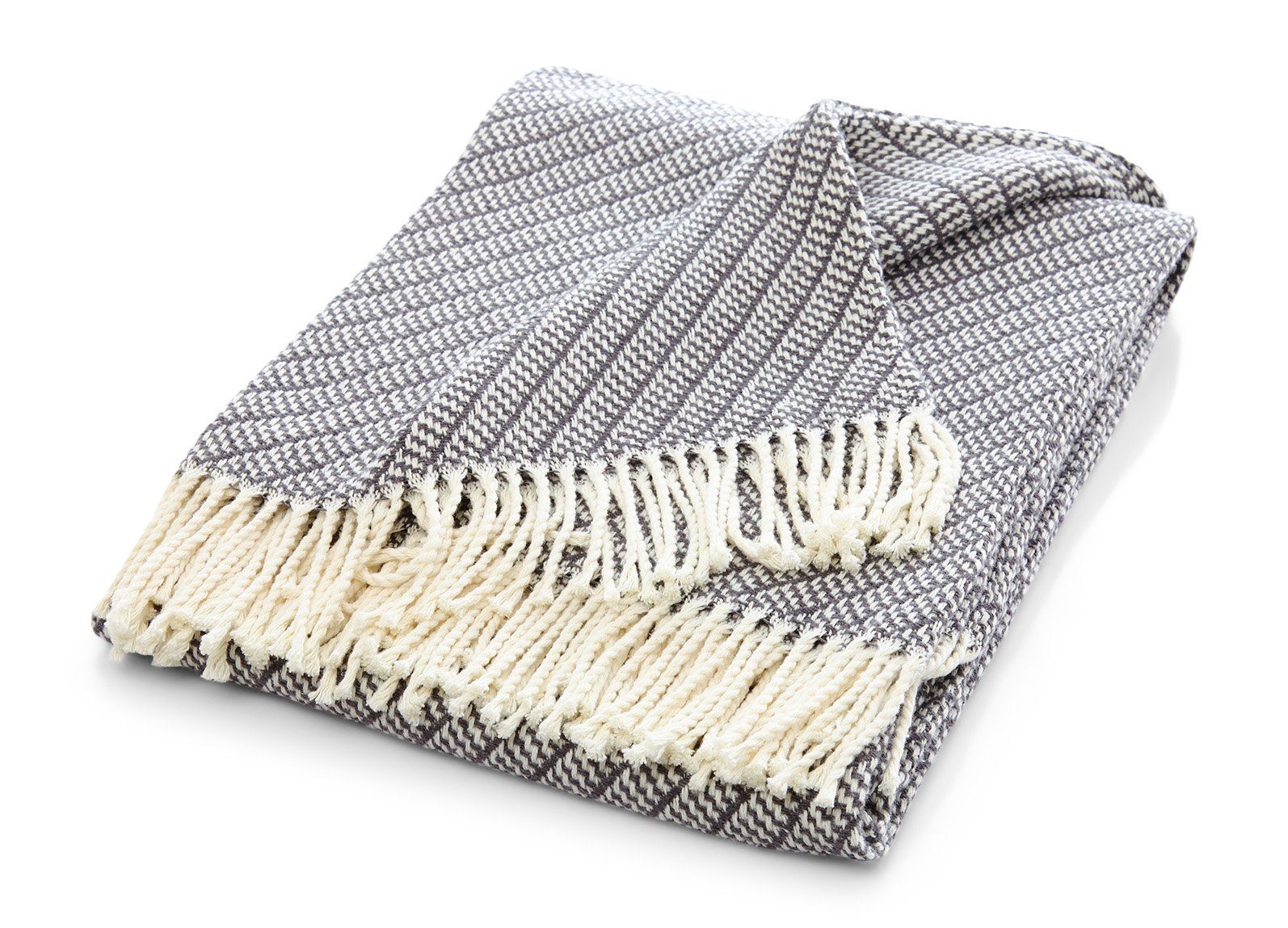 søstre & brødre Tagesdecke Sommerdecke Kuscheldecke mit Fransen, Edele und weiche Sommer-Decke, Die leichte Decke ist MADE IN EUROPE, 130x170 cm