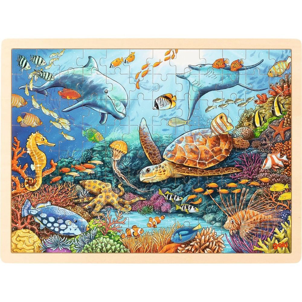 Gollnest & Kiesel Puzzle Einlegepuzzle Great Barrier Reef, 96 Puzzleteile