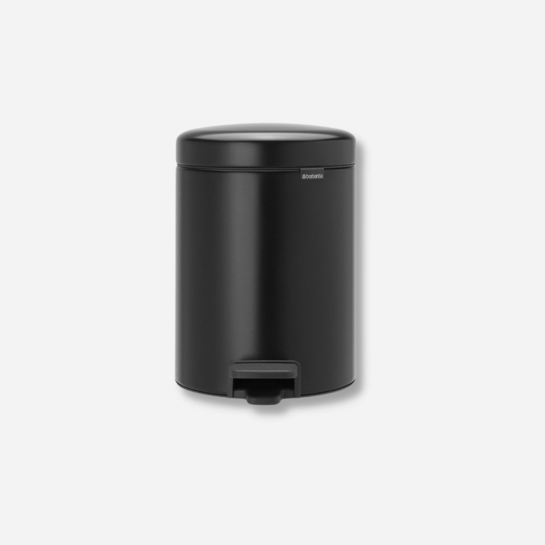Brabantia Mülleimer NewIcon Treteimer 5l Mattschwarz