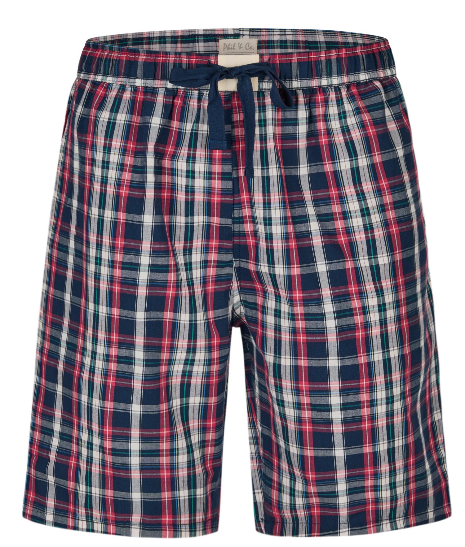 Phil & Co. Pyjamashorts Herren Pyjamahose kurz Web Qualität (1-tlg) Baumwol günstig online kaufen