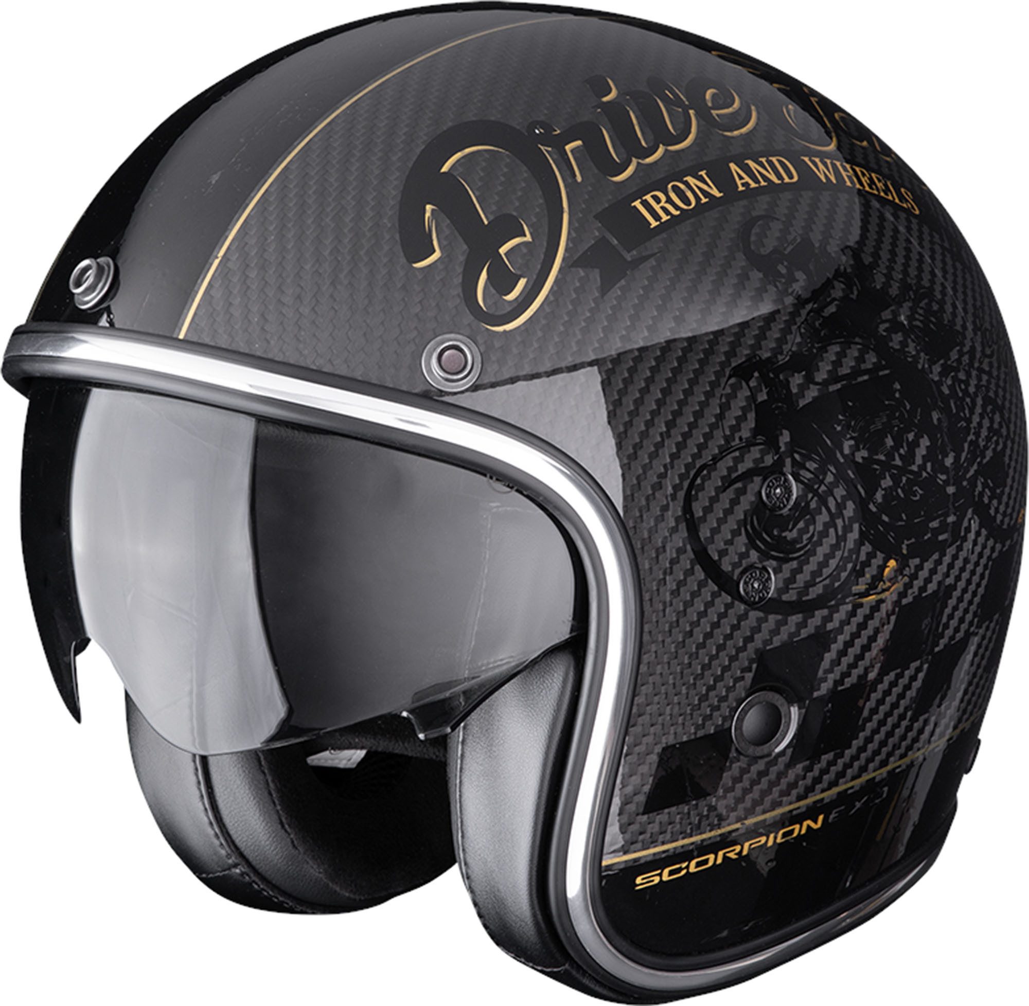 Motorradhelm Belfast Evo Carbon Zippy Jethelm