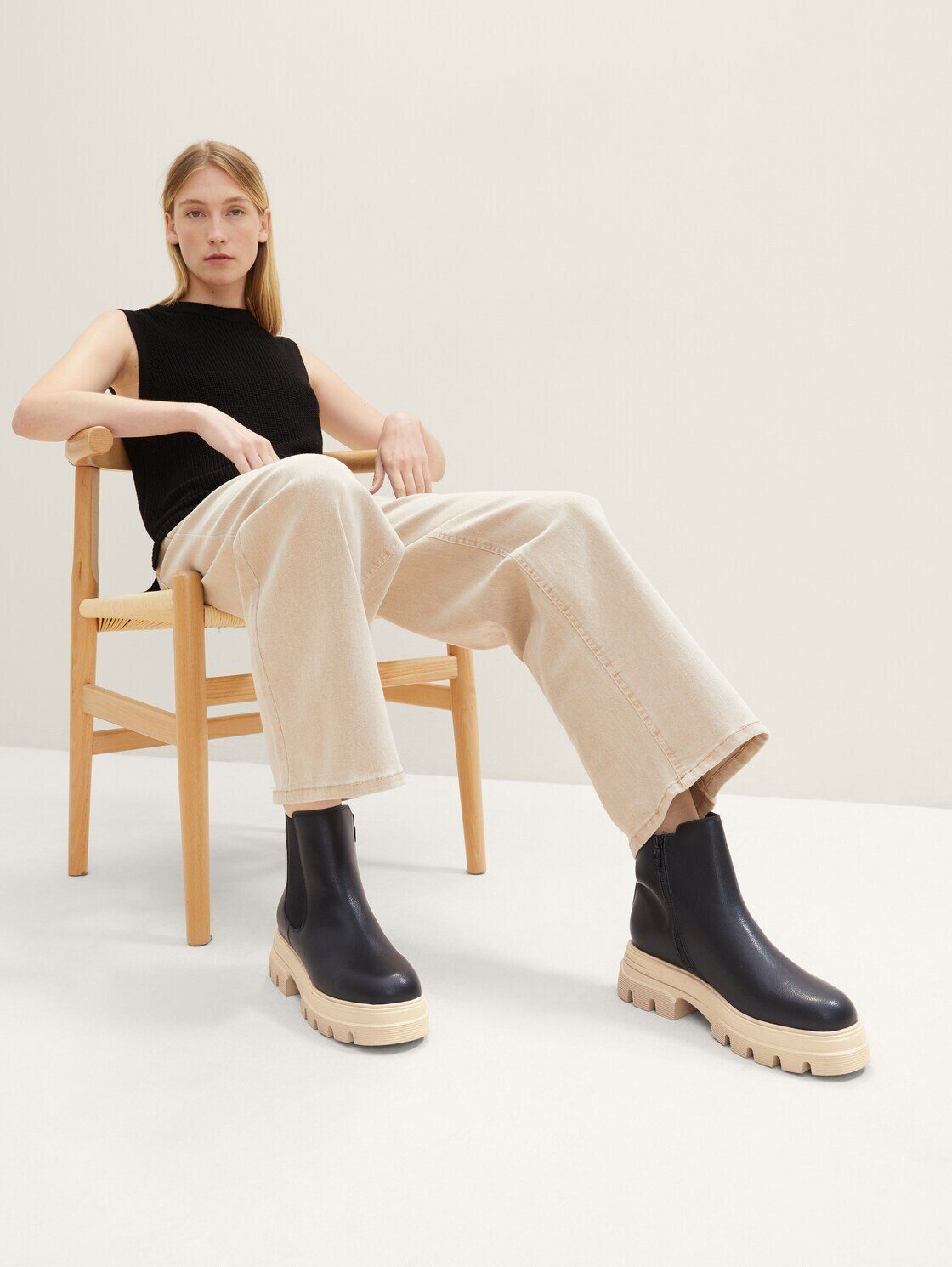 TOM TAILOR Shoes Licence Ankleboots Stiefeletten mit Block-Absatz