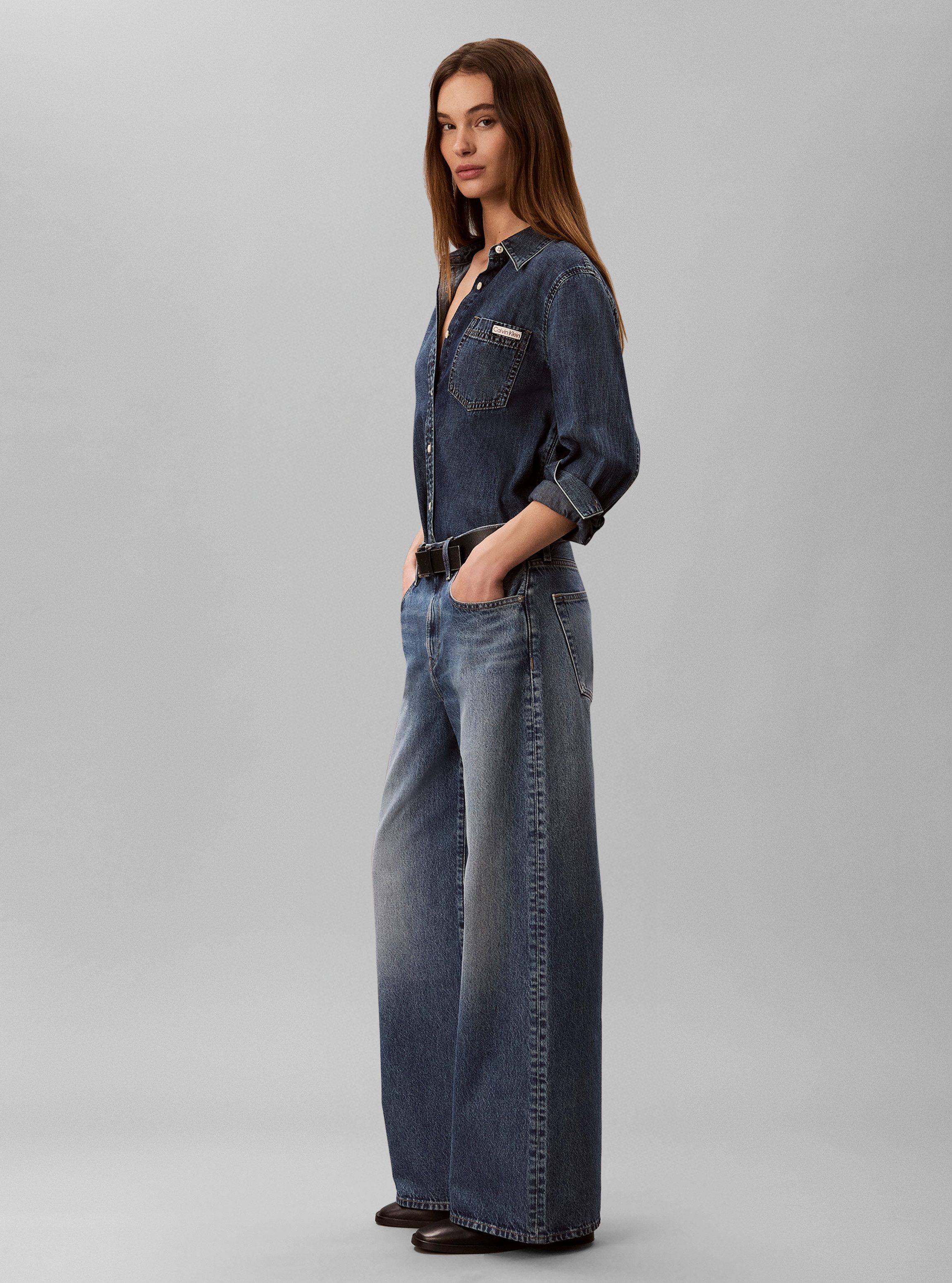 Calvin Klein Jeans Weite Jeans THE WIDE LEG Regular fit mit ausgestelltem Bein – Bild 4 von 5
