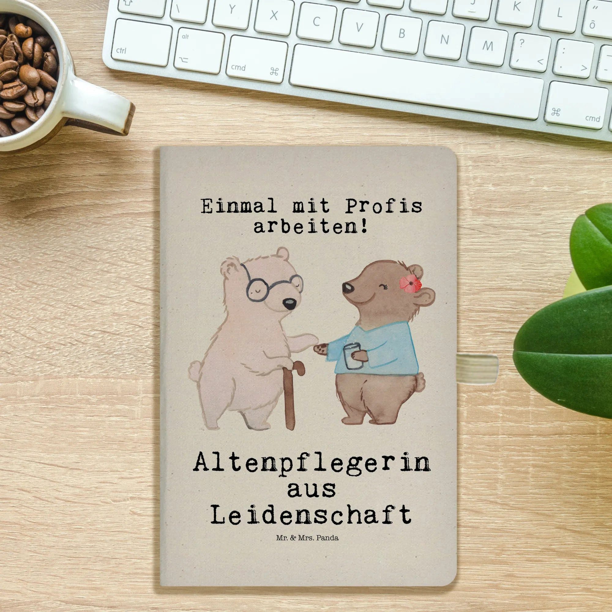 Thumbnail - Mr. & Mrs. Panda Notizbuch Altenpflegerin Leidenschaft - Transparent - Geschenk, Abschied, Alten Mr. & Mrs. Panda, Inspi...