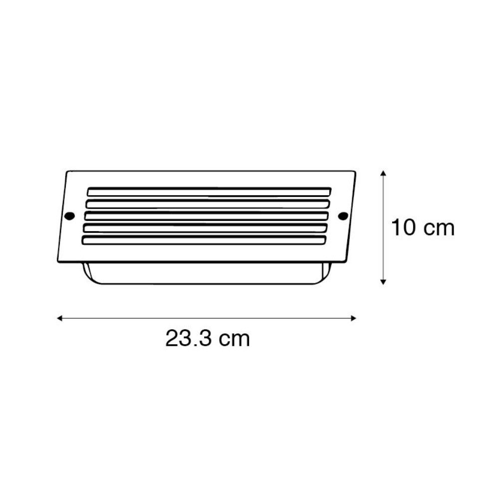 Qazqa LED Einbaustrahler 93931, ohne Leuchtmittel, Kaltweiß, QAZQA Außen Einbau­leuchte, e27, Grau, Edelstahl, Modern