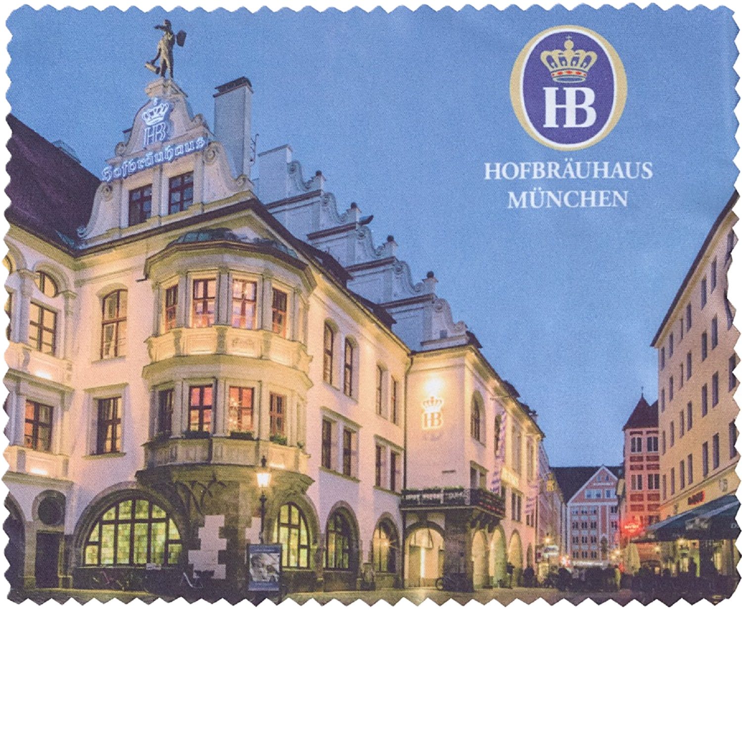 Hofbräuhaus München Brillenputztuch – Mikrofasertuch 15×18 cm mit Hofbräuhaus-Motiv, Reinigungstücher (Microfaser, ideal für Brillen und Displays)