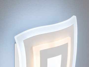 FISCHER & HONSEL LED Wandleuchte, dimmbar, LED fest integriert, Lichtfarbe Warmweiß-Tageslichtweiß einstellbar, 2er SET Tageslichtlampen flach für indirekte Wandbeleuchtung innen