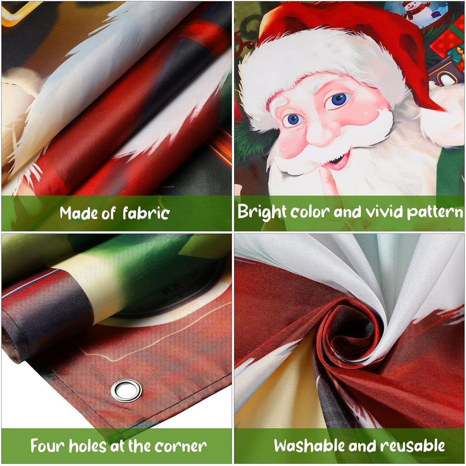 LuxusKollektion Weihnachtsfigur Weihnachten Türabdeckung Hängend Tür Banner Weihnachtsmann