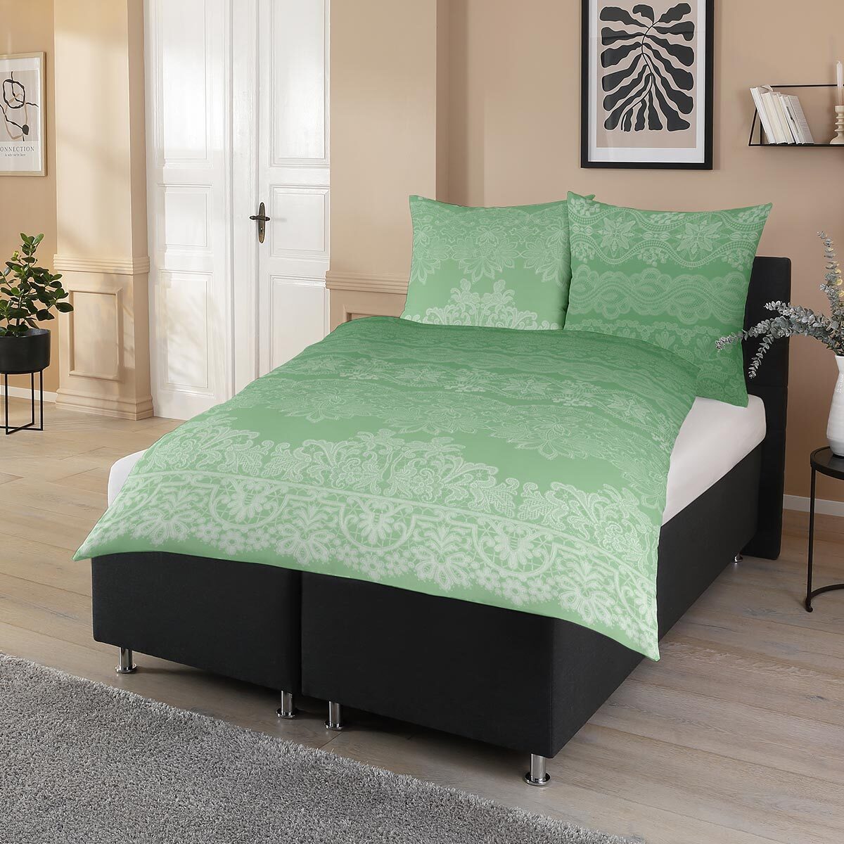 TRAUMSCHLAF Bettwäsche Demir, Biber, 2 teilig, günstig online kaufen