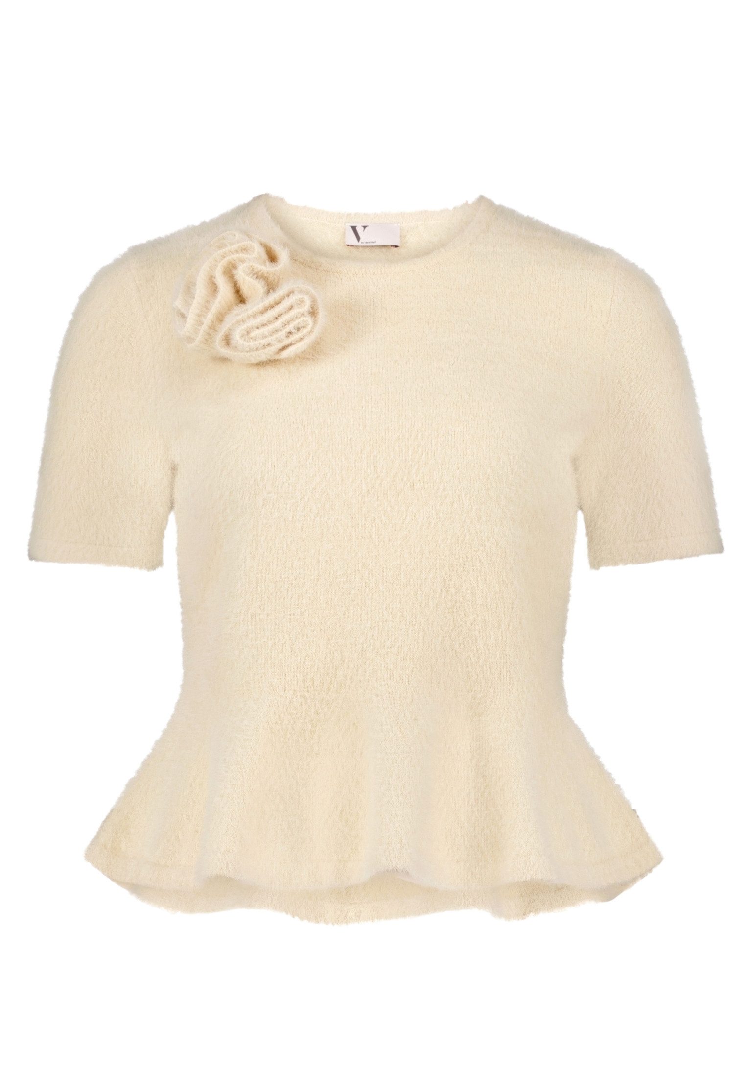 Kurzarmshirt Damen mit Rundhalsausschnitt
