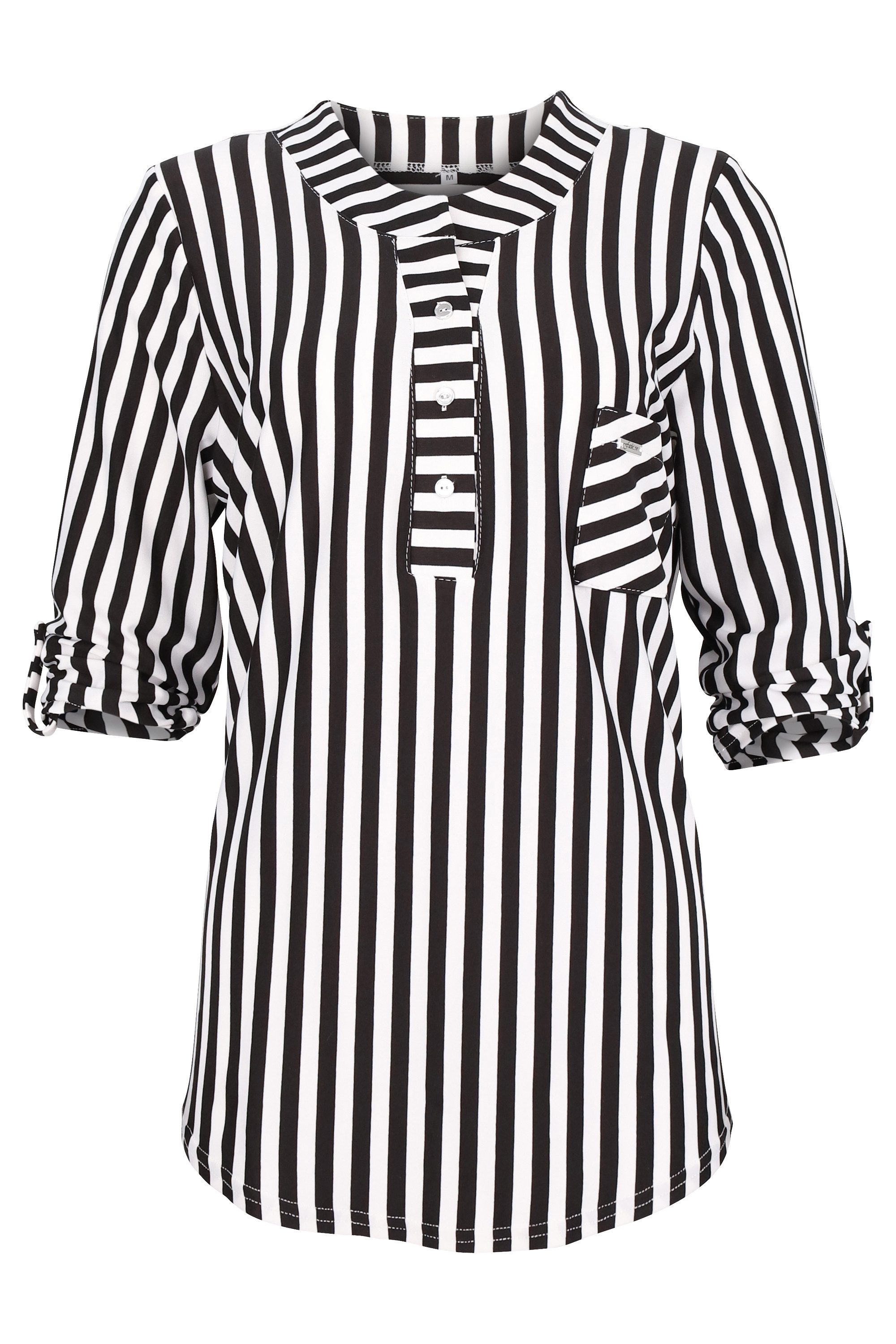 malito more than fashion Schlupfbluse 6666 legere basic Shirtbluse 3/4 Arm
