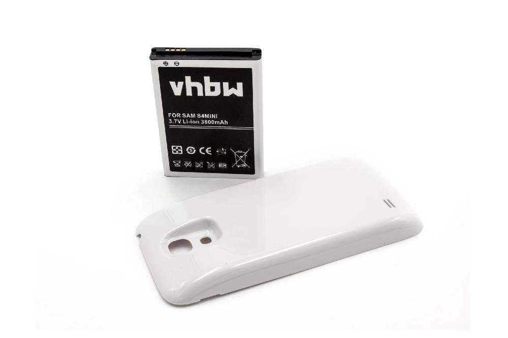 vhbw kompatibel mit Samsung Galaxy S4 Mini Duos, S4 Mini, GT-i9198 Smartphone-Akku Li-Ion 3800 mAh (3,8 V)